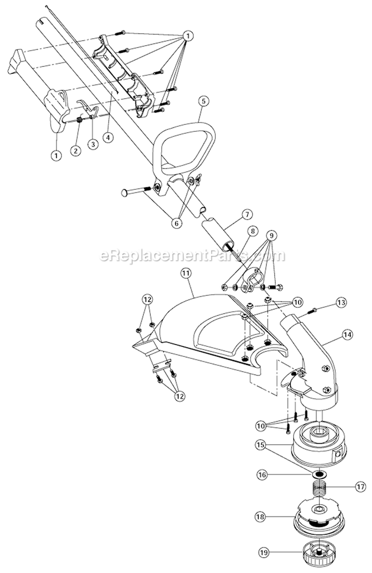 Page A Diagram and Parts List for YM1500 41ADY15G401 Yard Man Trimmer